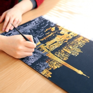 Tranh cạo hàn quốc Paris